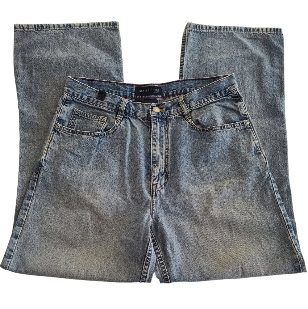 Kenneth Cole Men's Denim Blue Jeans Size W32 L30